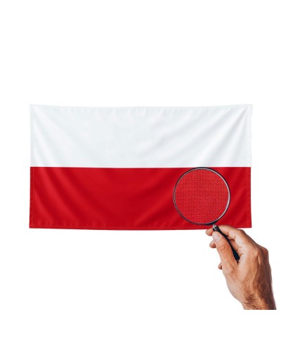 Flaga Polski na uroczystości 150 x 90cm